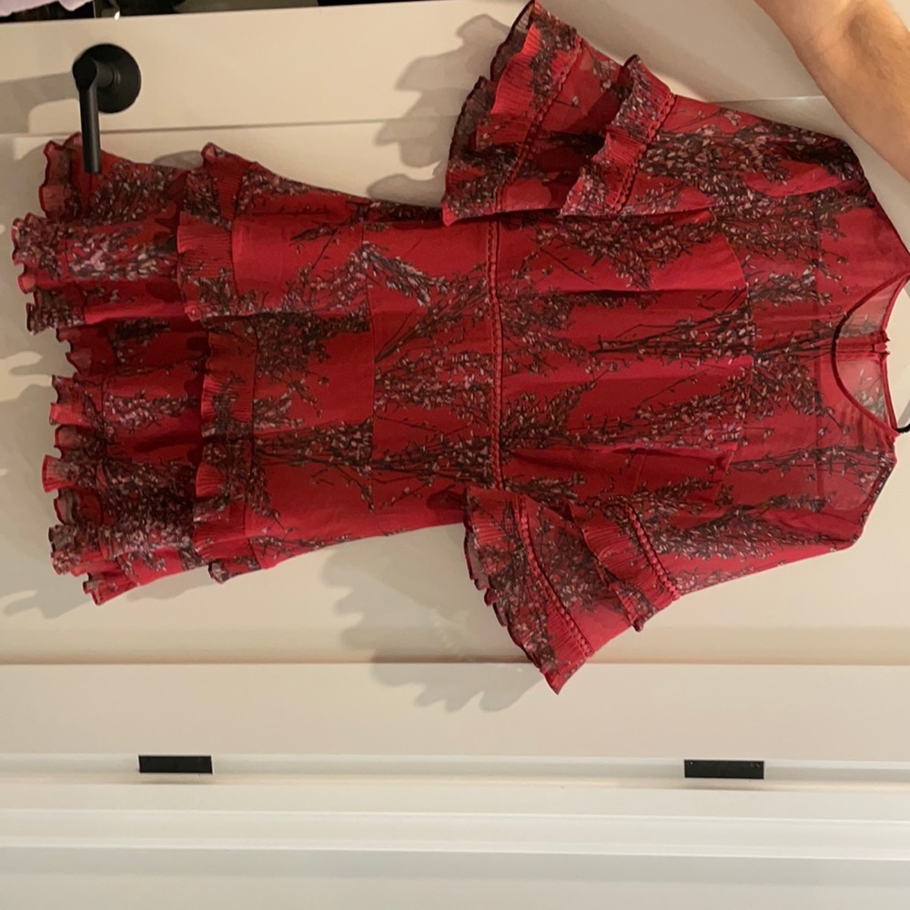KEEPSAKE RED FLORAL DRESS